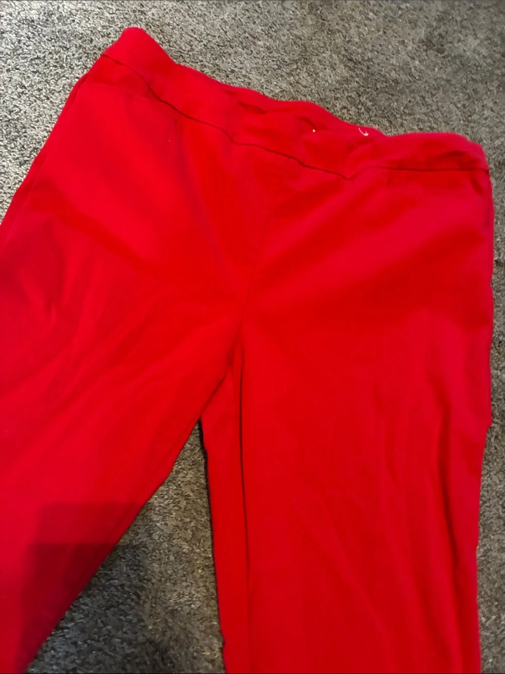 Chico's Vibrant Red Pull-On Straight Leg Pants